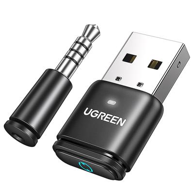 UGREEN USB Ses Vericisi Bluetooth Adaptörü Windows Mac ile Uyumlu APTX Mini Mikrofon Dahil Düşük Gecikmeli Tak Çalıştır