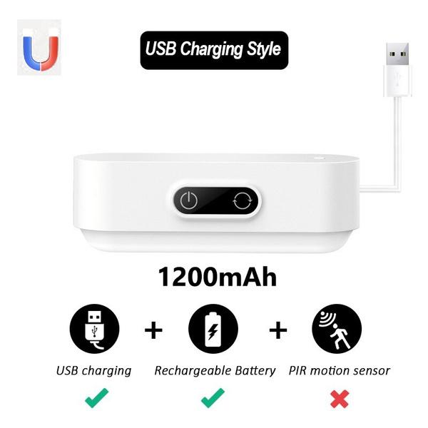 Έλεγχος αφής LED φωτιστικό γραφείου Ενσωματωμένη μπαταρία 1200/2000mAh, Φωτισμός 5 χρωμάτων Ρυθμιζόμενος επαναφορτιζόμενος USB φωτισμός ντουλάπας