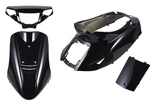 Bike Parts Center 4-Piece Black Exterior Set with Painted Fairing, Factory Style, for Yamaha Jog 3KJ 3013