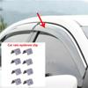 10PCS Glass Clip Wind Deflector Clips Stainless Steel Rain Eyebrow Clips for HEKO/SNED/G3