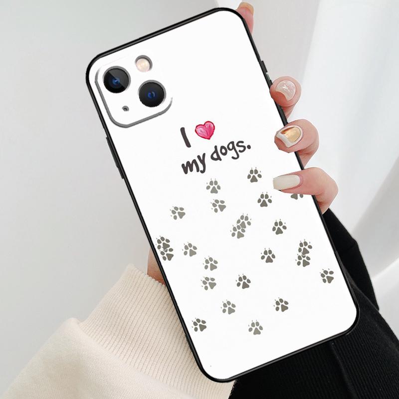 Animal Dog Paw Prints Phone Case For iPhone 17 Pro Max 15 14 13 11 12 16 Pro Max mini 15 16 Plus 16e 17 Air Cover