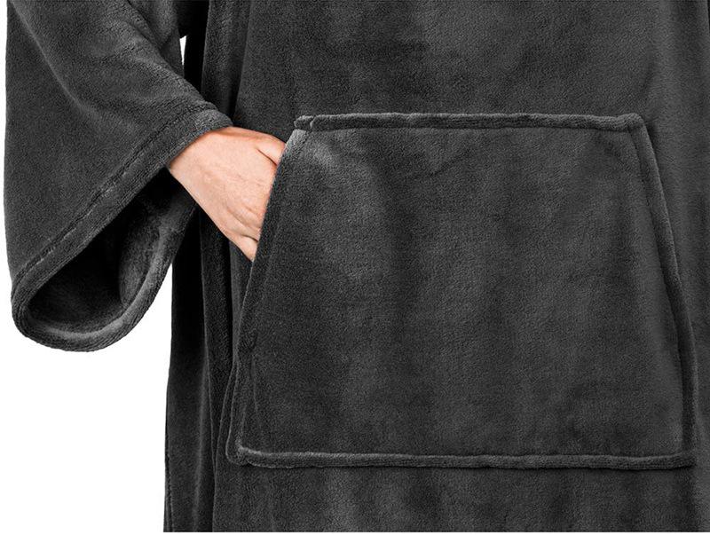 Cross-Border TV Blanket with Pocket - Wearable, Anti-static, and Multifunctional Flannel Fleece Blanket