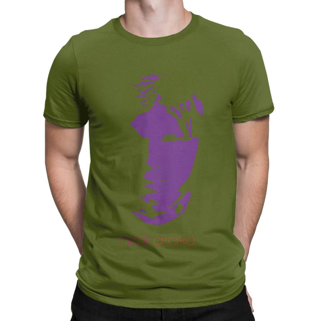 Nick Drake T Shirts Unisexs Cotton Humorous Tshirts Crewneck Tees Short Sleeve Clothes Birthday Present