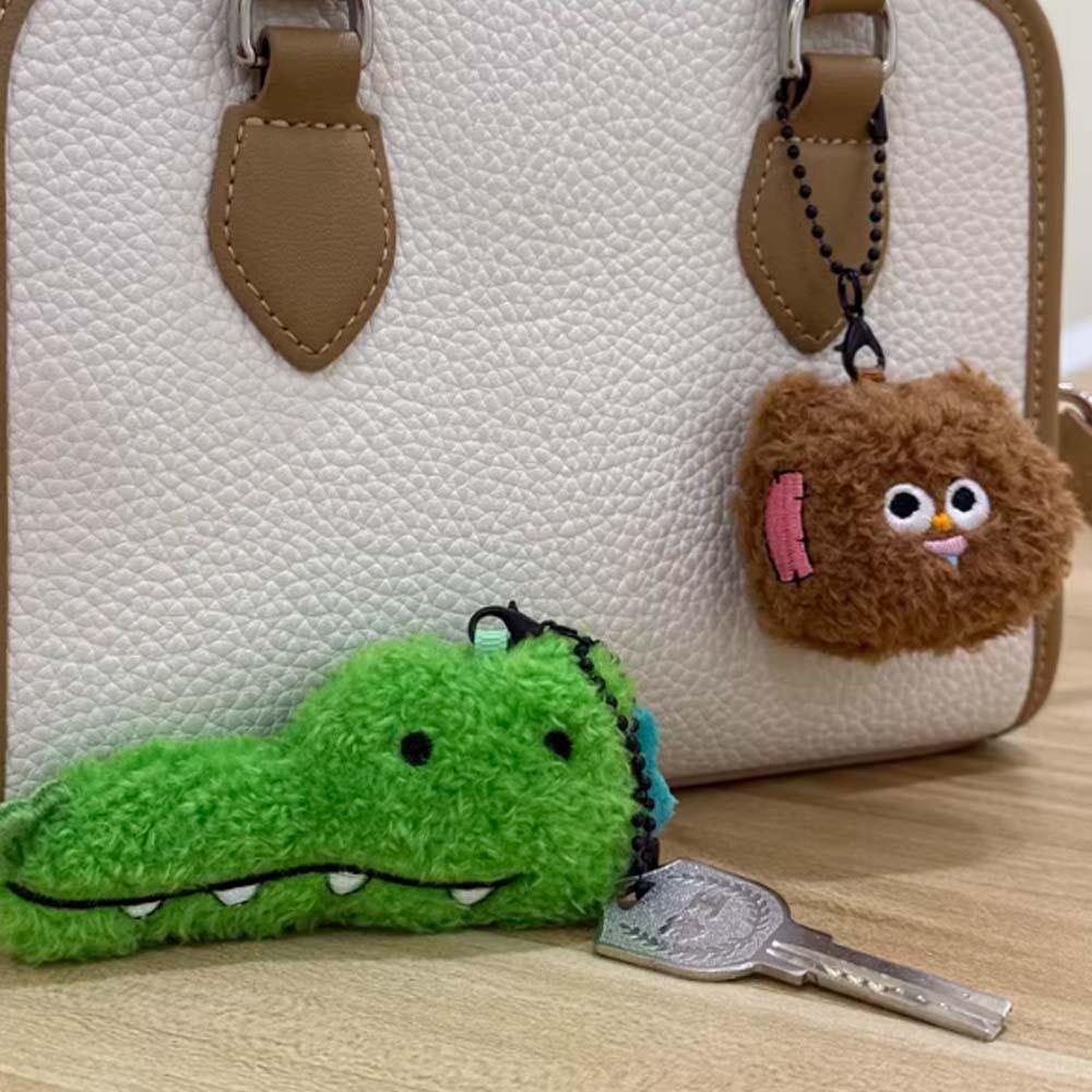 2pcs/set Chick Crocodile Key Ring Soft Friends Bag Charm  Car Key Accessories