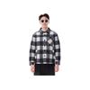Levis Plaid Loose Comfortable Casual Long Sleeve Jacket Men jackets Blue Gray 0017O-0001