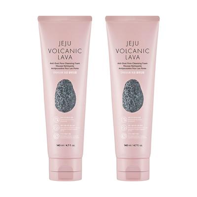 Jeju Volcanic Soil Anti-Dust Pore Cleansing Foam, 140ml, 2 Pieces