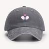 Racquet Printed Baseball Cap, Fun Outdoor Sports for Men and Women, Running Duckbill Cap, Simple Style