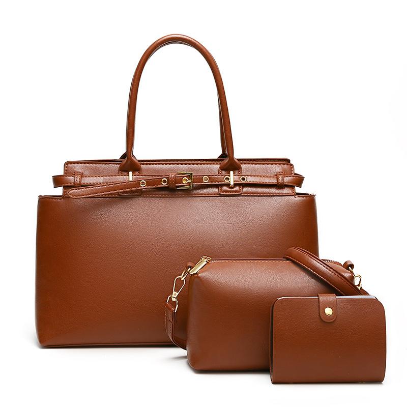 Multi-piece Set, Mother and Child Bag, New Retro Multi-piece Set, Large-capacity Simple Commuter Bag for Women