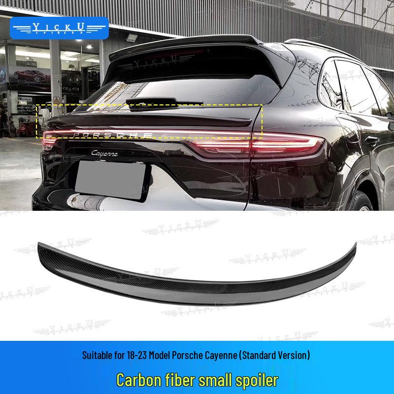 Porsche Cayenne 9Y0 Carbon Fiber Rear Spoiler & Middle Wing for 2018-2025 Models