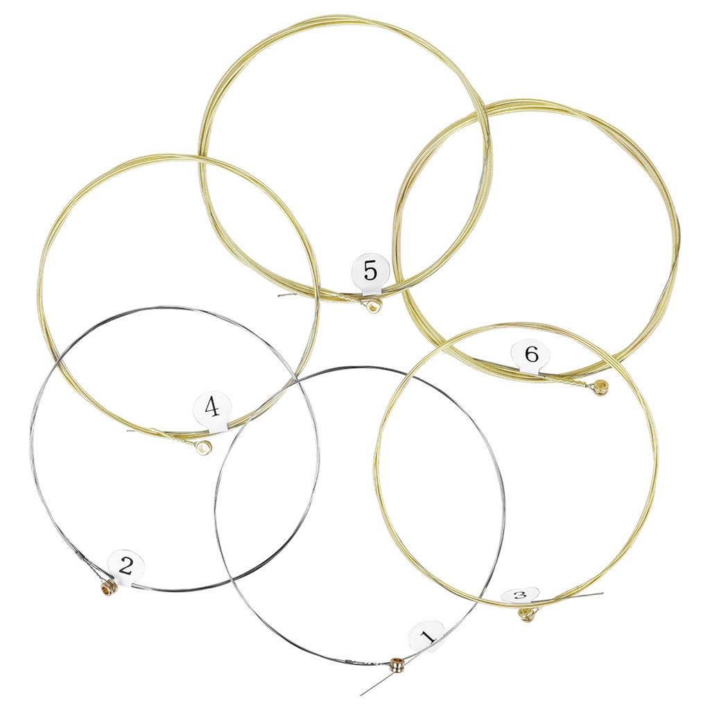 6Pcs Classical Alloy Steel Core Guitar Strings 1st-6th String Guitar Strings for Acoustic Folk Guitar Accessories
