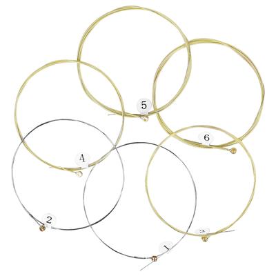 6 шт. классических гитарных струн с сердечником из легированной стали, 1-6 струны, гитарные струны для акустической фолк-гитары, аксессуары