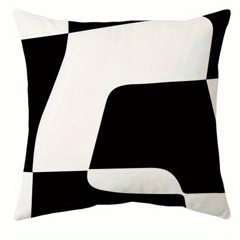 Abstract Simple Black Line Printed Pillowcase Living Room Sofa Chair Cushion Cover Home Room Decoration Without Pillow Core