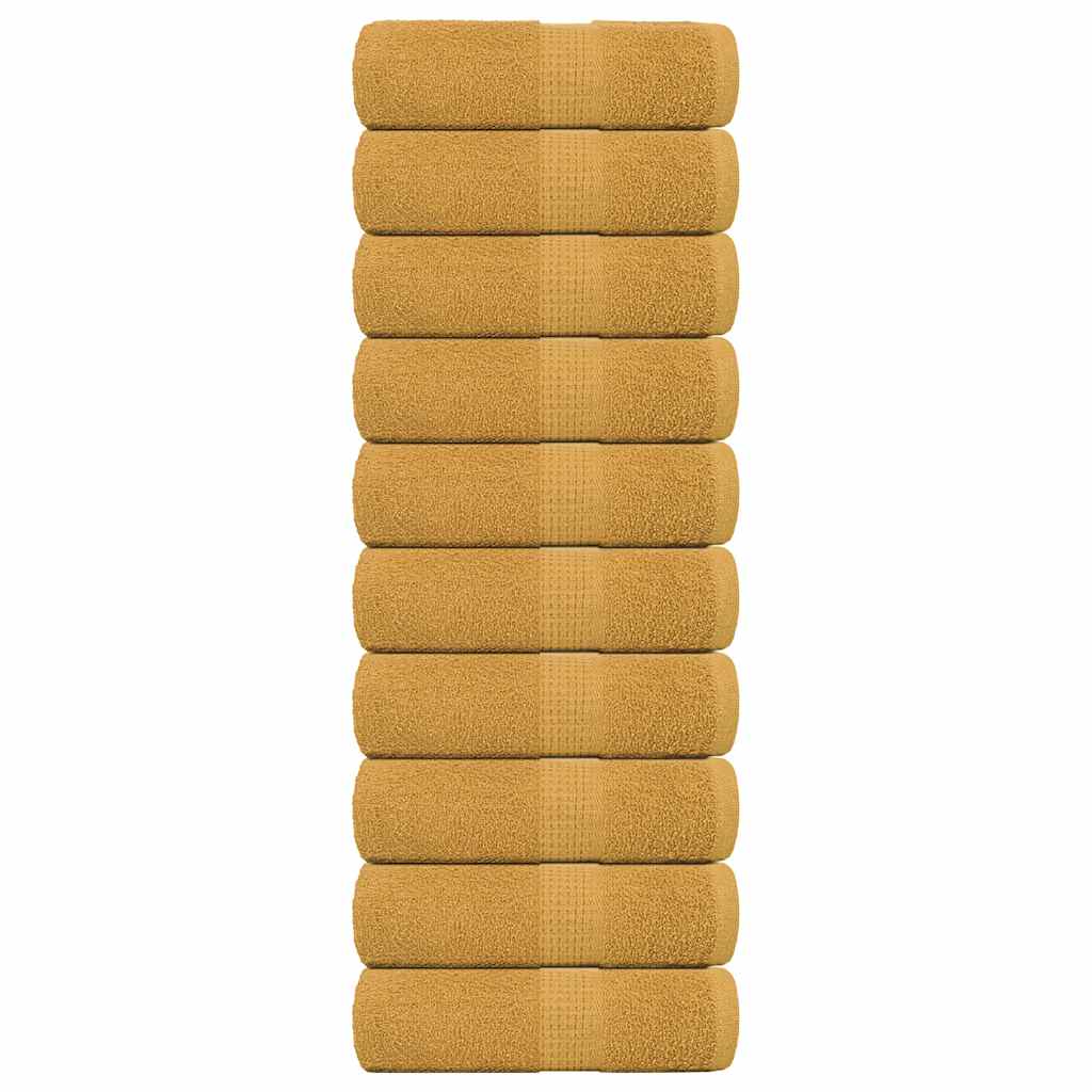 Guest Towels FROGN 10 pcs. Gold 30 x 50 cm 360 g m²