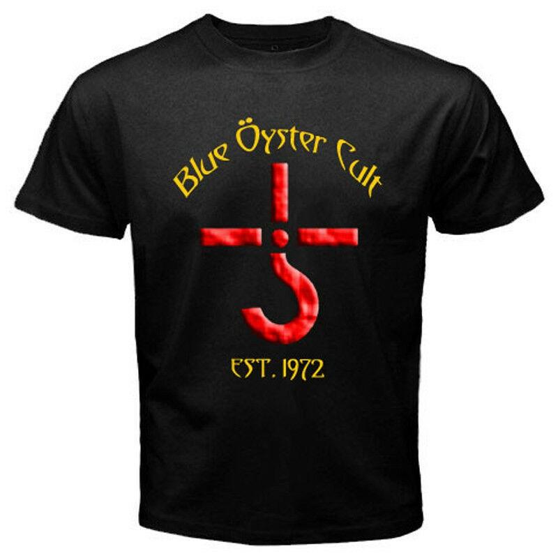

Blue Oyster Cult Logo Черная футболка унисекс с логотипом рок-группы Legend S