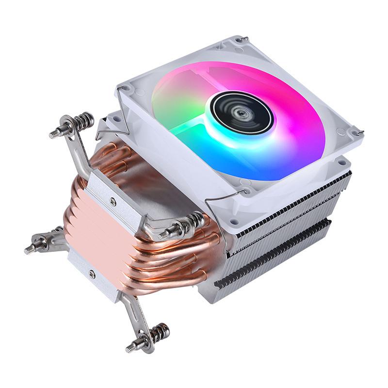Tower Type Radiator Processor 2/4/6 Heat Pipe Air-cooled CPU Cooler White Fan mute Install slots LGA2011 2066 2099 xeon x79 x99