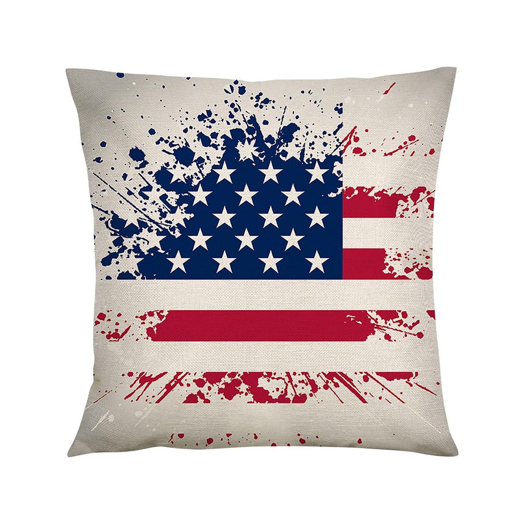 18 IN Independence Day Pillow Memorial Day Patriotic Pillowcase Decoration Independence Day Decorative Pillow