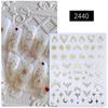 "Bohemian Silver Star & Moon Nail Sticker Set"