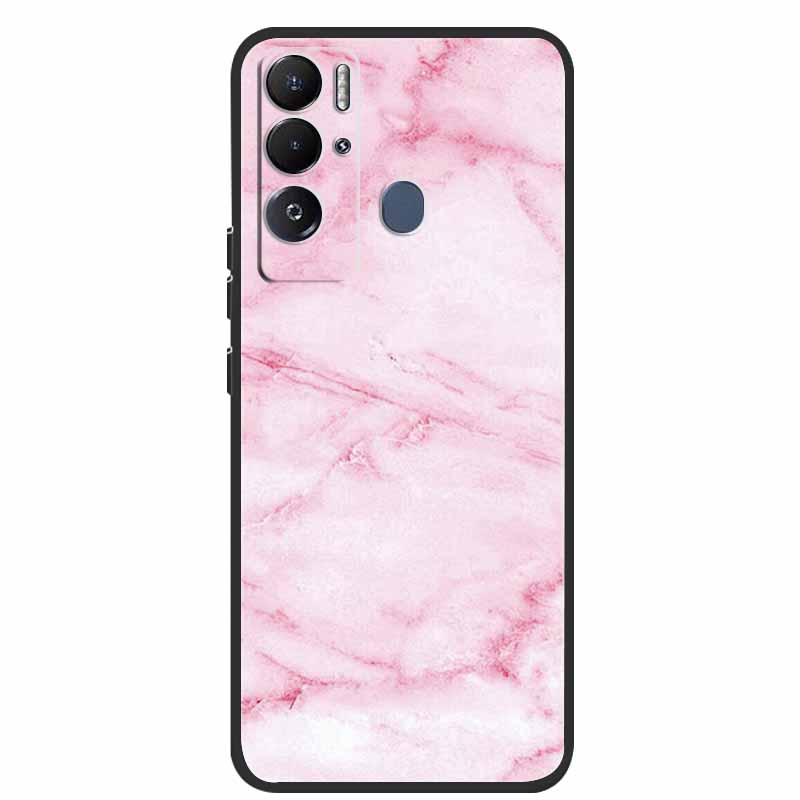 For Tecno Pova Neo Case Marble Soft Silicone Back Cover Phone Case for Tecno Pova Neo Bumper Coque LE6 Shockproof PovaNeo Funda