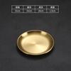 Thick Side 304 Stainless Steel Dinner Plate Round Steak Salad Deesert Cake Tray Kitchen Anti-scalding Plates for Western Food