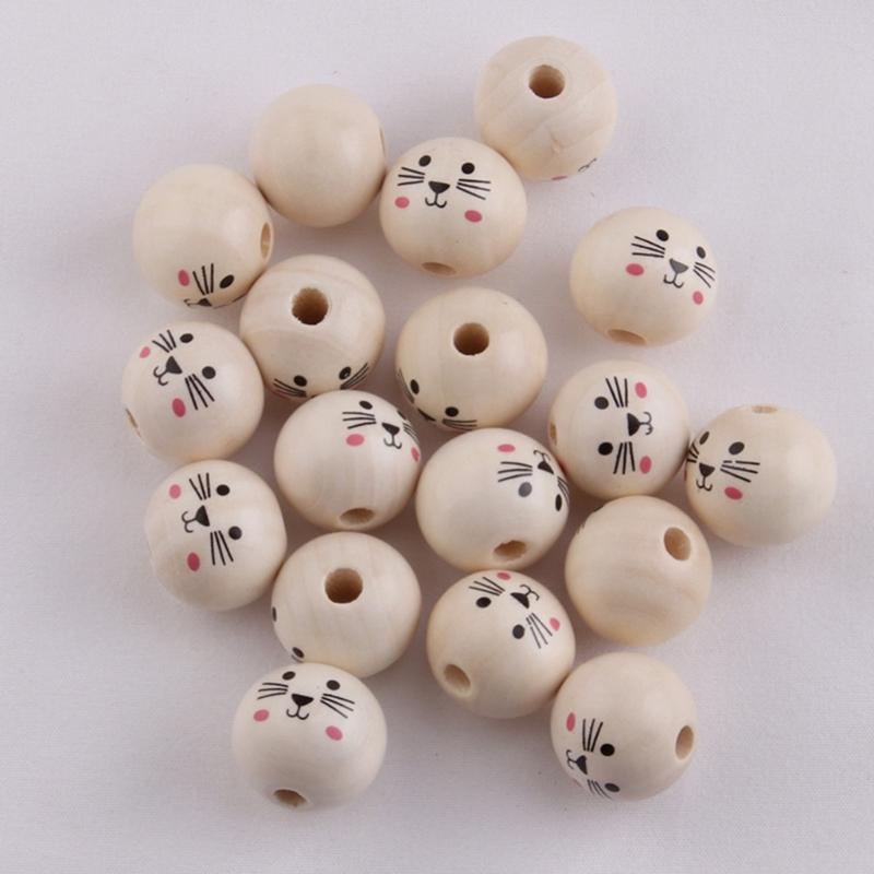 10 Pack Handcrafted Beads Wood Loose Beads Natural Wood Beads Wood Material Beading Supply Perfect for DIY Crafts Gifts