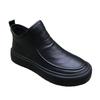 Men's Winter Chelsea Boots - British Style, Warm Velvet, Leather, Trendy High Top, All-Match Cotton.