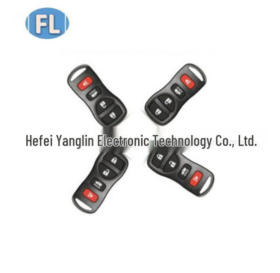 Dělený dálkový ovladač 3+1 tlačítko 433MHz pro Nissan Livina, Sylphy, Tiida, Versa, March