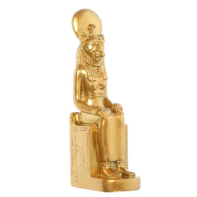 Sfinx Beeldje Egyptisch Figuur Beeld Zand Set Oud Hars Kantoor Decoratief Kunstwerk