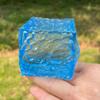 Squishy Cubic Ice Skin Maltose Fidget Toy Shiny Square Stress Relief Squeeze Toy Soft Slow Rebound Toy for Friend Festival Gifts