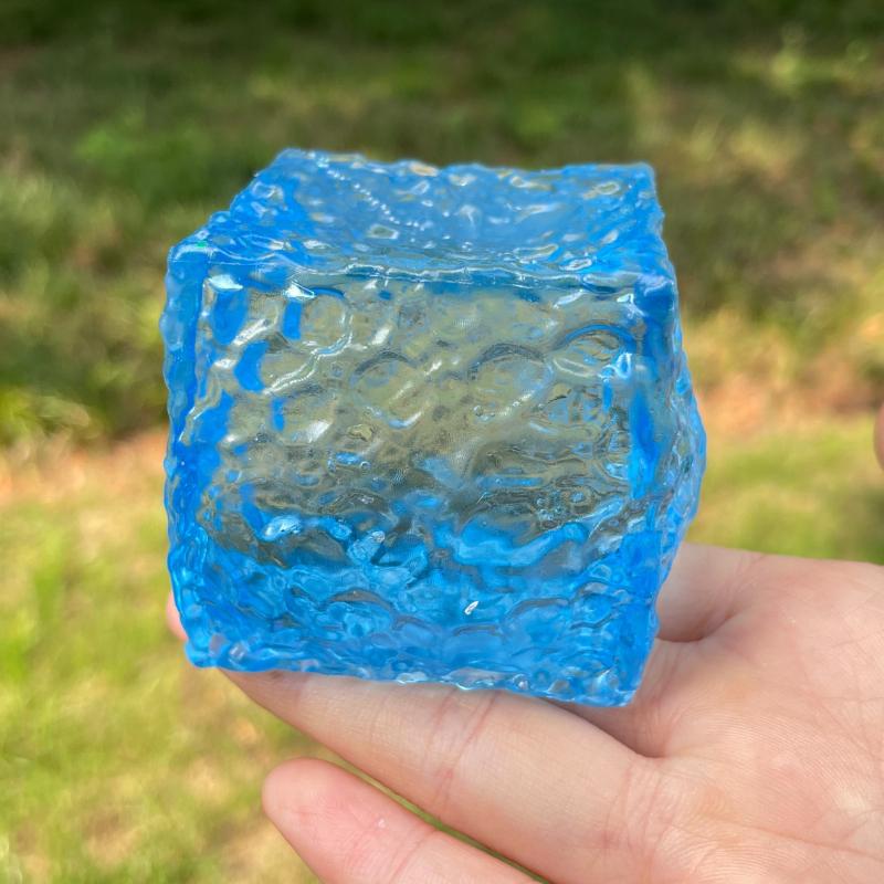 Squishy Cubic Ice Skin Maltose Fidget Toy Shiny Square Stress Relief Squeeze Toy Soft Slow Rebound Toy for Friend Festival Gifts