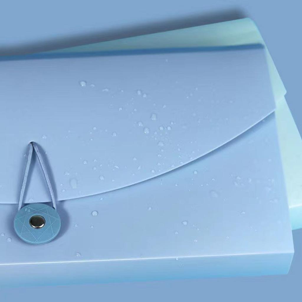 Expanding File Folder 13 Pockets Professional Waterproof Documents File Folder for VAT Invoice Recei