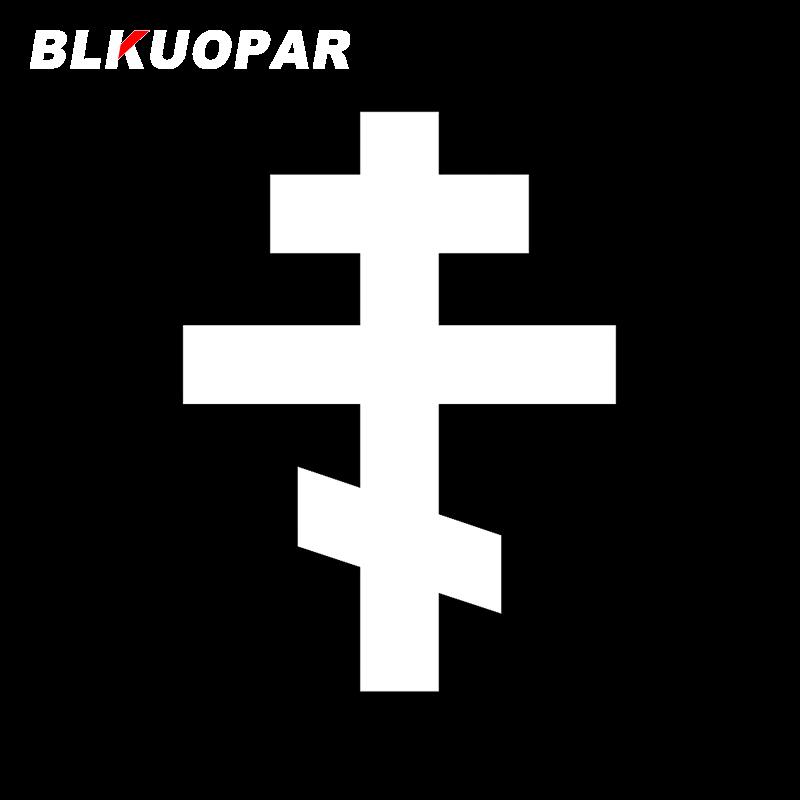 BLKUOPAR for Russian Orthodox Cross Car Stickers Cartoon Creative Decals Scratch-Proof Windows Helmet Decor Car Styling