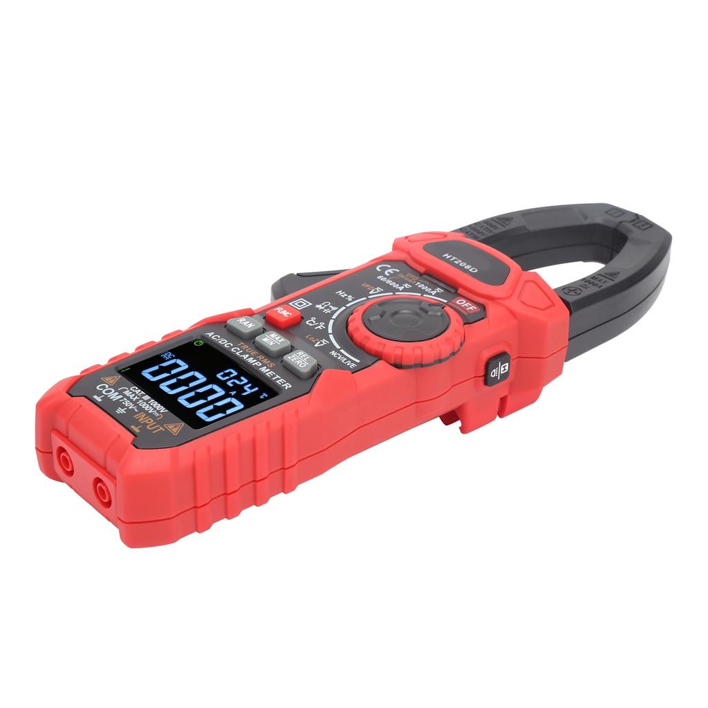HT208D Digital Clamp Meter AC DC Voltage Current NCV Tester Multimeter 6000 Counts