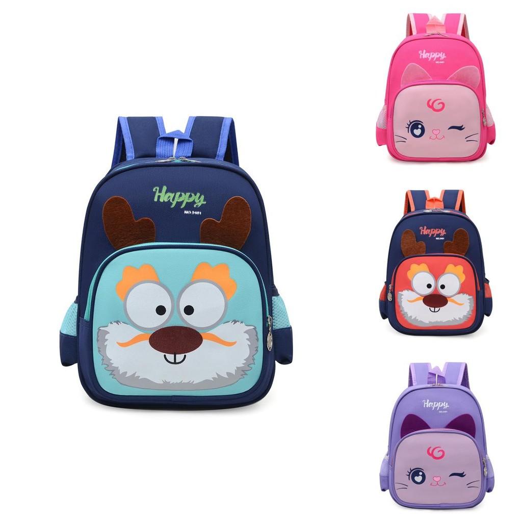 Adorable Cartoon Backpack For Kids Featuring Breathable Lightweight Durable Design In Multiple Colors For School And Travel