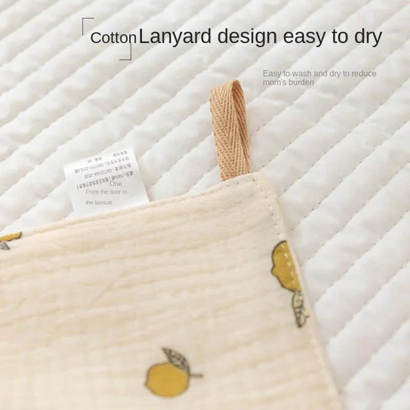 Non-Toxic Cotton Muslin Baby Face Towels Long Burp Cloth For Newborn 4Layers Of Gauze Children'S Towel Kindergarten Hand Towels Baby Items