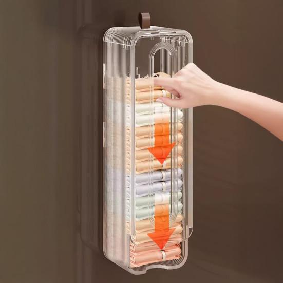 Underwear Storage Box Wall Mount Bra Undergarment Organizer Punch Free Multifunctional Socks Storage