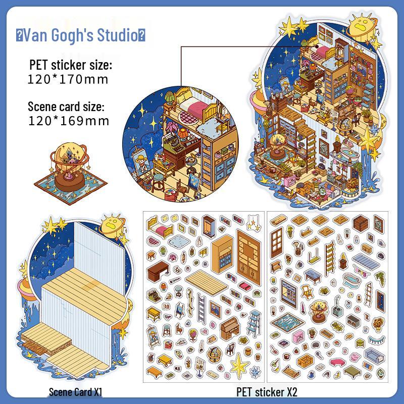 Papermore Scenery Sticker Little Corner Series 5: Miniature Scene Journal Collage Stickers No Specific Size