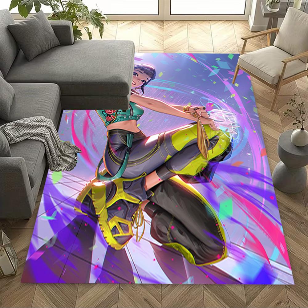 Galactic Fashion Heroes Area Rug Design for Living Rooms Dining Room Foyer Decorate Room Antislip Carpet Anime Office Decor Gift for Festivals