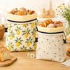 Linen Cotton Beeswax Bread Bags Removable Inner Bag Beeswax Coated Bags  Kitchen Use