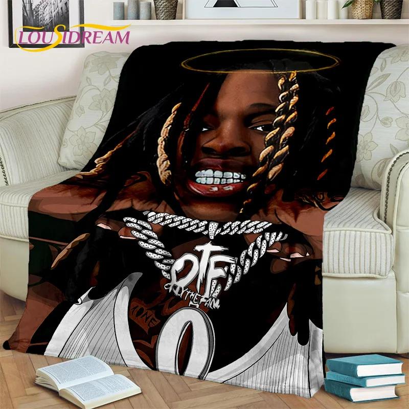Hip Hop Rapper Art Legend Star 3D Blanket,Soft Throw Blanket for Home Bedroom Bed Sofa Picnic Travel Office Cover Blanket Kids