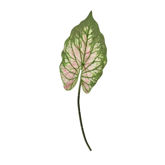 Artificial Alocasia Leaf Faux Greenery Plants Stem Realistic Fake Tropical Leaves for DIY Wedding Centerpiece Flower Arrangement Home Vase Decor
