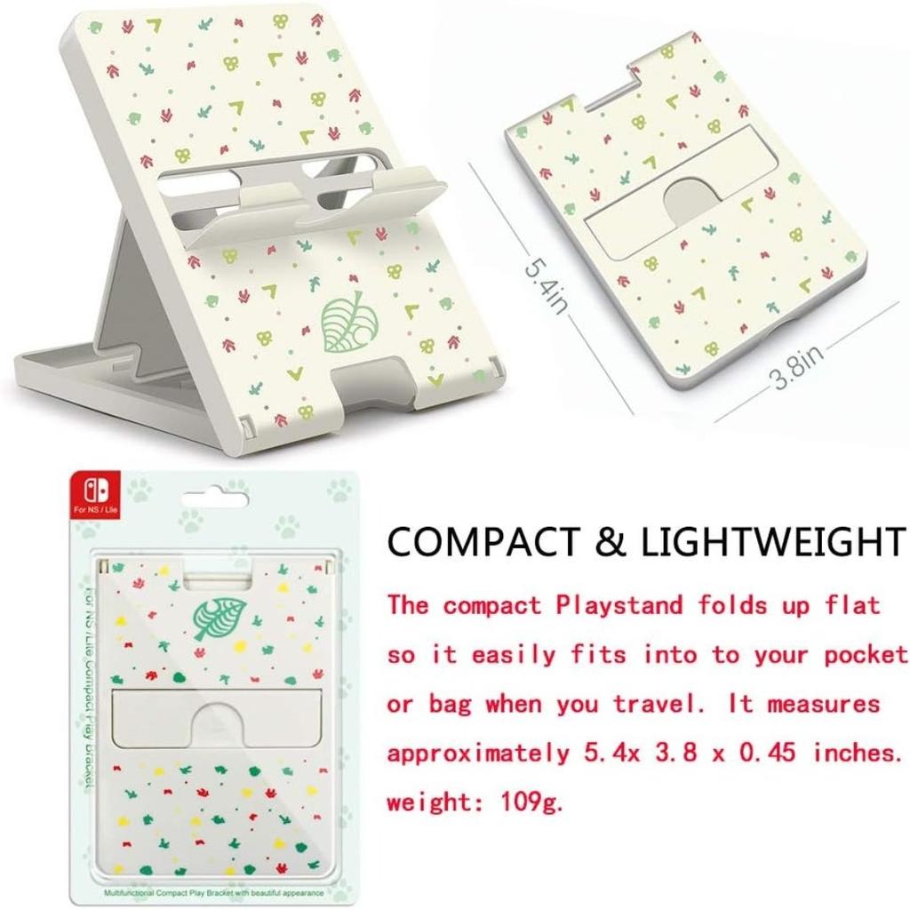 Stand for Switch/OLED/Lite, Cute Animal Crossing Angle Adjustable Holder Kickstand,Portable Foldable Non-Slip Non-Shake Anime Kawaii Bracket