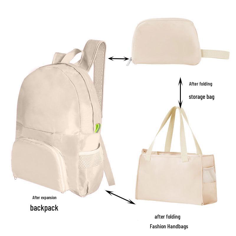 Rucsac pliabil ușor pentru drumeții și călătorii scurte - Utilizare dublă ca geantă de călătorie sau geantă pentru mamici