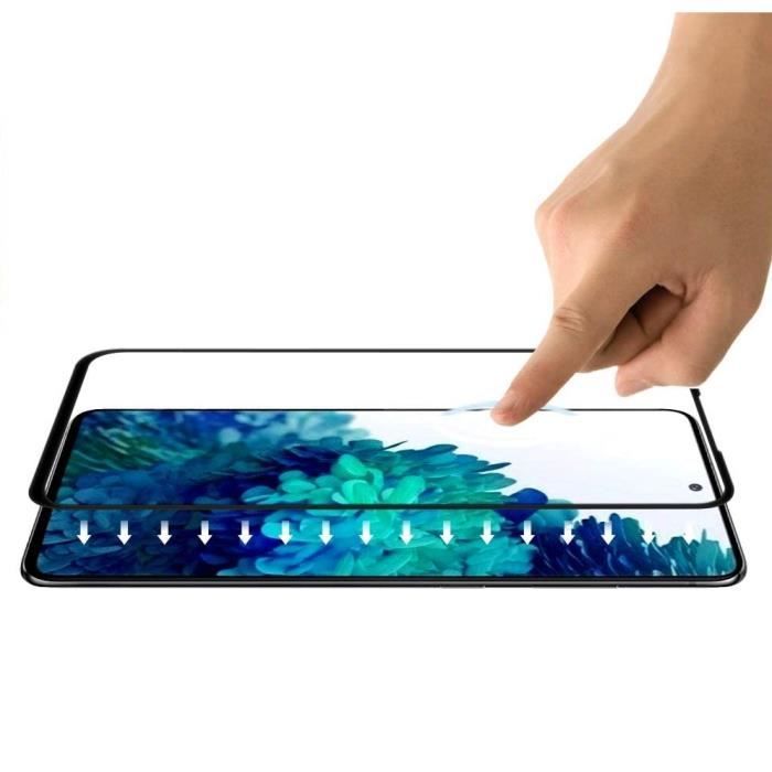 Case for Samsung S20 FE and 2 Tempered Glass Black Edge Screen Protector Phonillico®