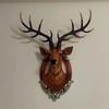 European Style Lucky Deer Head Wall Decor for Living Room TV Background Creative Animal Wall Hanging Art Home Decoration Gift
