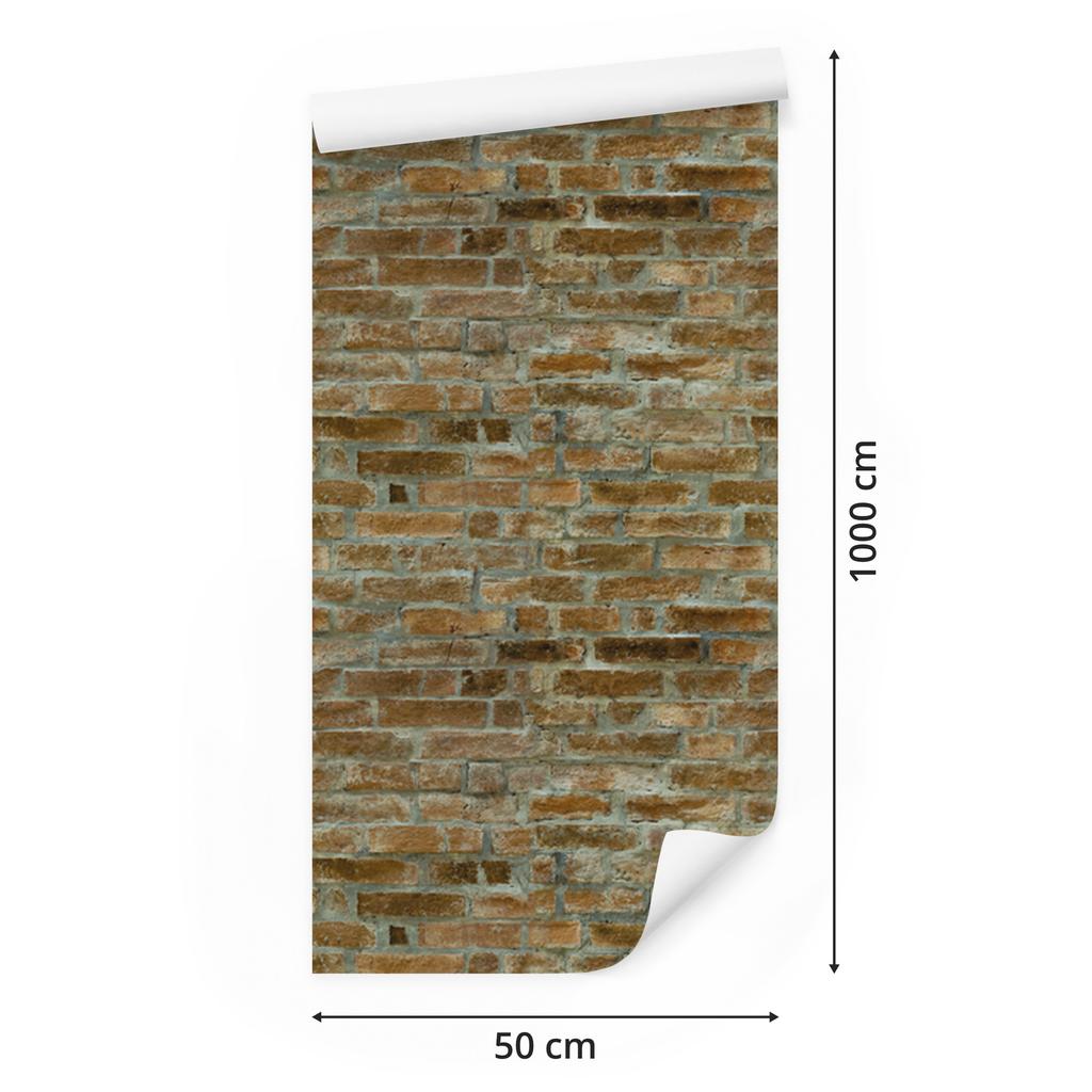 Brick Wall Wallpaper for Living Room and Bedroom 50x1000