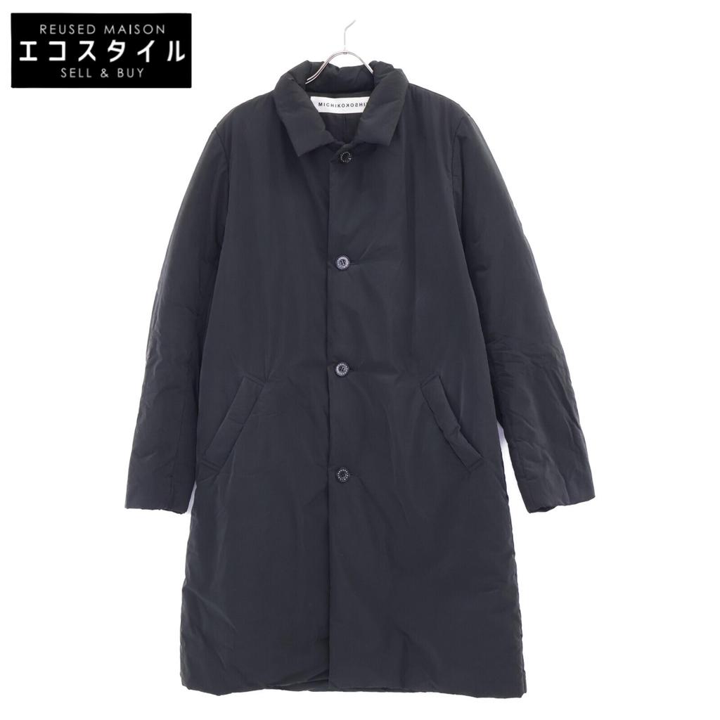 MICHIKO KOSHINO [MICHIKO KOSHINO] Black embroidered coat coat L blackUsed