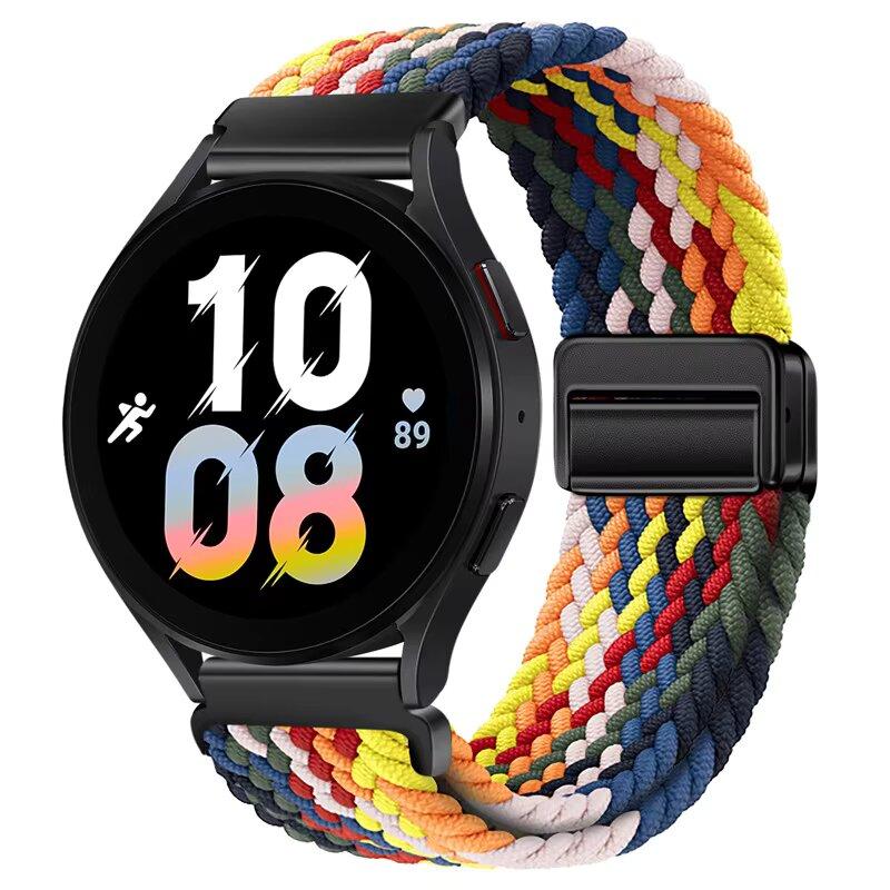 Weaves Nylon Loop Strap For Samsung Galaxy Watch8 40 44mm Magnetic Wristband For Galaxy Watch 8 Classic 46mm Band Sport Bracelet