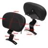 PU Leather Driver Backrest for Harley Touring Road King Street Glide CVO 2009-2025 Models Comfort Seat Pad Rider Lumbar Support