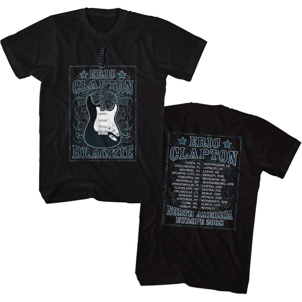 Eric Clapton North America Europe Tour 2008 Men T Shirt Rock Blues L