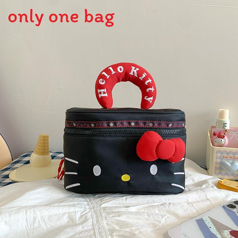 Hello Kitty Cartoon Pu Makeup Bag With Large Capacity For Daily Use